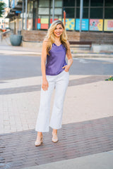 Emmy Cowl Tank (Mauve) Curvy