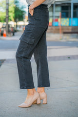 Denim Cargo Pants (Curvy)