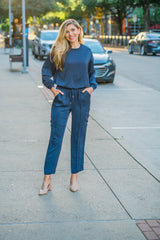 Satin Drawstring Pants