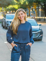 Collins Bubble Hem Top (Curvy)