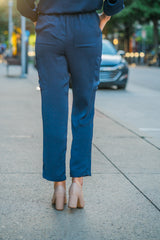 Satin Drawstring Pants