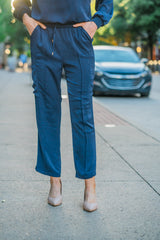 Satin Drawstring Pants