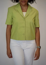 Cropped Sleeve Blazer