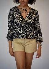 Riley Peplum Floral Top (Curvy)