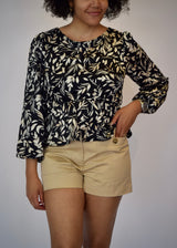 Riley Peplum Floral Top (Curvy)