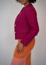 Samantha Round Neck Boucle Jacket
