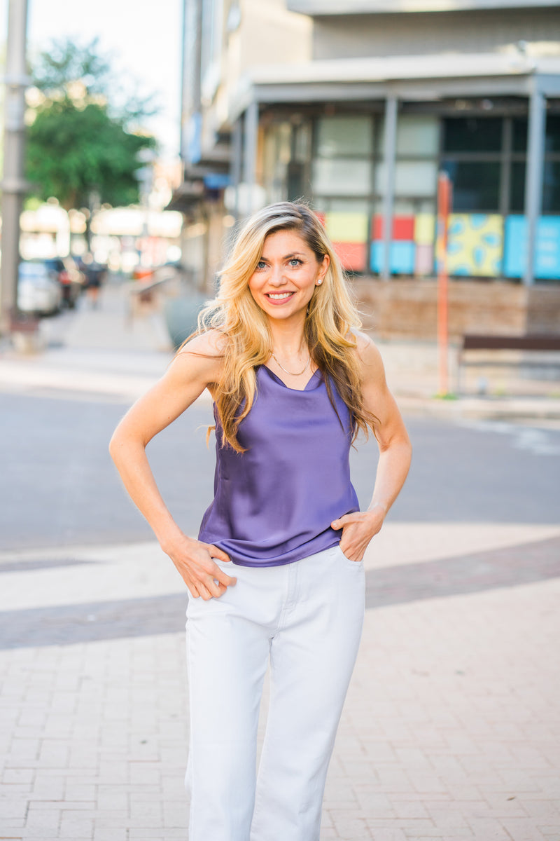 Emmy Cowl Tank (Mauve)