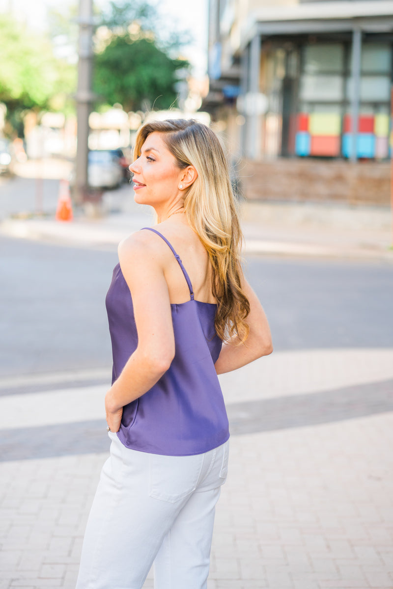 Emmy Cowl Tank (Mauve)