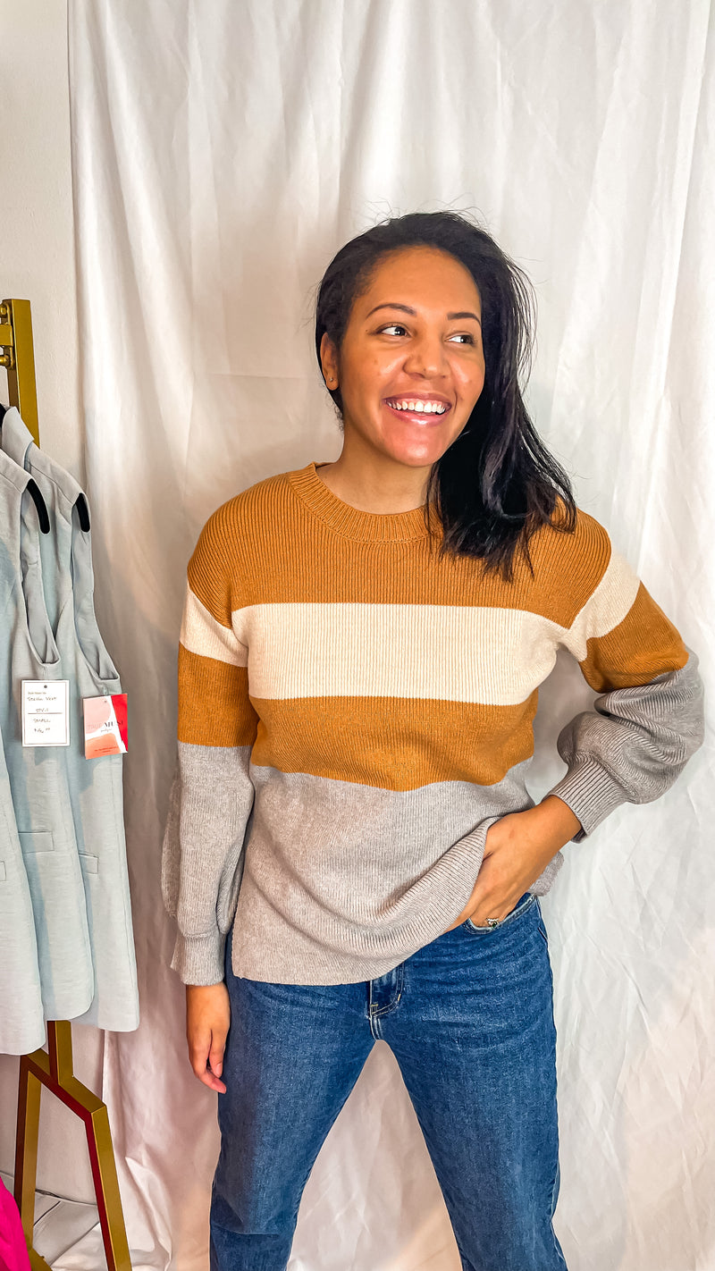 Caroline Colorblock Sweater | Final Sale