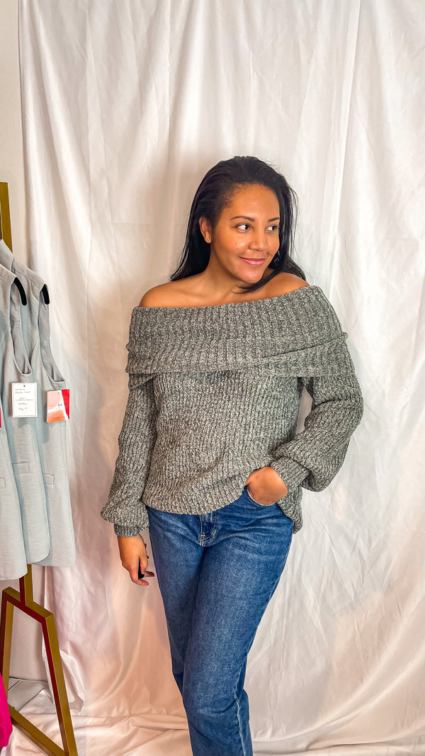 Claudia Off the Shoulder Sweater | Final Sale