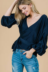 Day to Night Wrap Blouse