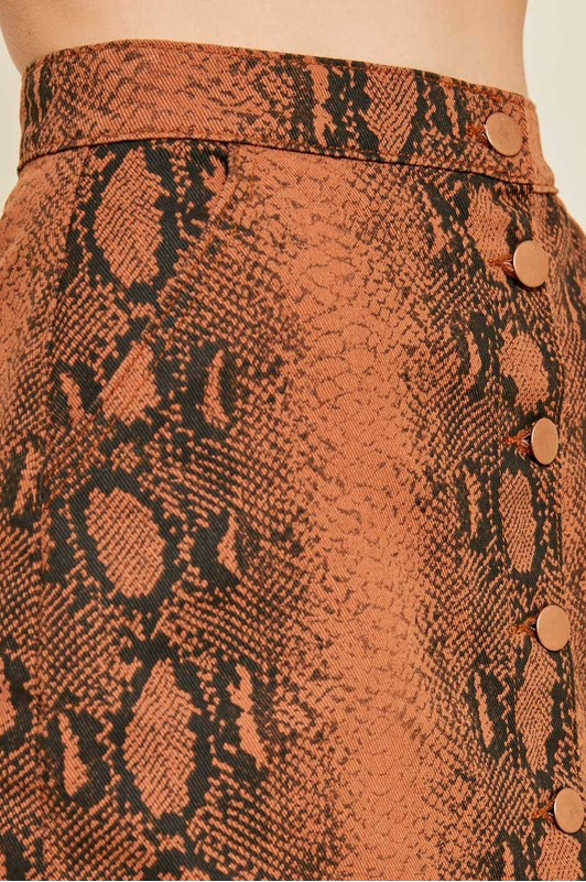 Danni Snakeskin Mini Skirt | Final Sale