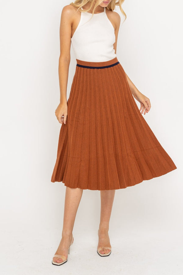 Alexandra Sweater Pleated Skirt